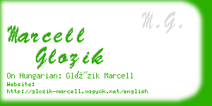 marcell glozik business card